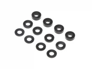 M3 Caster Block Aluminium Washer Set - Black (4ea)