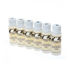 TLR Pro Shock Oil 6 Pack - 17.5 22.5 27.5 32.5 37.5 42.5 Weights - 2oz Bottles