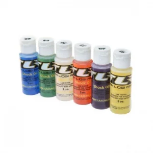 TLR Pro Shock Oil 6 Pack - 20 25 30 35 40 45 Weights - 2oz Bottles