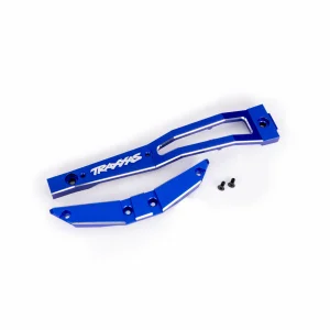 Traxxas Chassis brace, front, 6061-T6 aluminium (blue-anodised/ 2.5x6mm CCS (with threadlock) (2)