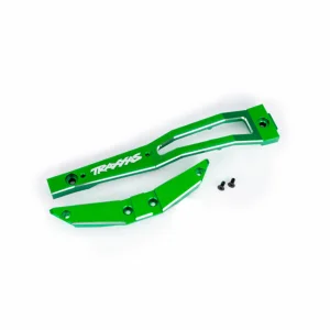 Traxxas Chassis brace, front, 6061-T6 aluminium (green-anodised/ 2.5x6mm CCS (with threadlock) (2)