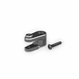 Traxxas Servo horn, steering, 6061-T6 aluminium (gray-anodised)/ 3x15mm BCS (with threadlock) (1)
