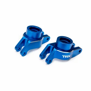 Traxxas Carriers, stub axle (blue-anodised 6061-T6 aluminium) (rear) (left + right)