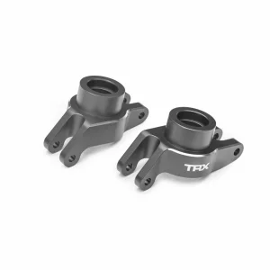 Traxxas Carriers, stub axle (grey-anodised 6061-T6 aluminium) (rear) (left + right)