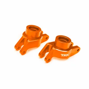 Traxxas Carriers, stub axle (orange-anodised 6061-T6 aluminium) (rear) (left + right)