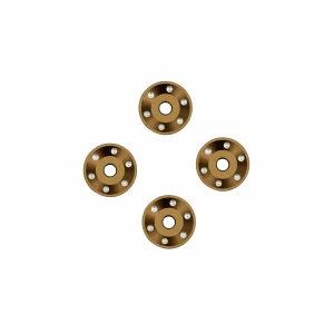 Traxxas Wheel washers, machined aluminium, bronze (4)