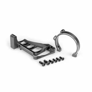 Traxxas Motor mounts (front + rear) (gray-anodised 6061-T6 aluminium)/ 3x10mm CCS (with threadlock) (4)/ 4x12mm BCS (with threadlock) (2) (for use with 3483 motor)