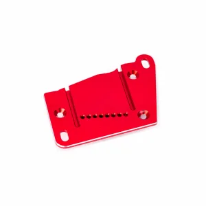 Traxxas Motor mount cap, 6061-T6 aluminium (red-anodised)