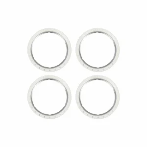 Traxxas Beadlock rings, silver (machined aluminium) (4)