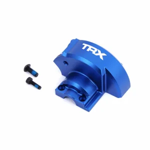 Traxxas Cover, gear (blue-anodised 6061-T6 aluminium)