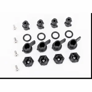 Traxxas Nuts, hatch mounting (hatch nuts (4), wing nuts (4)/ shafts (4)/ o-rings (4)/ 3x8mm CCS (stainless) (4)