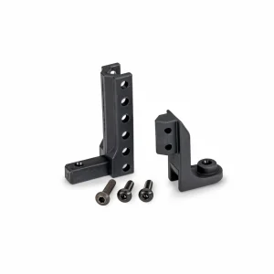 Traxxas Hitch, boat trailer (top + bottom)/ 3x12mm BCS (black stainless) (2)