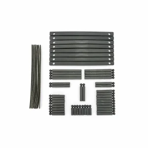 Traxxas Support posts, boat trailer (17mm (8), 30mm (8), 35mm (2), 37mm (8), 38mm (2), 40mm (2), 43mm (2), 65mm (4), 70mm (4)/ bunk boards (8)