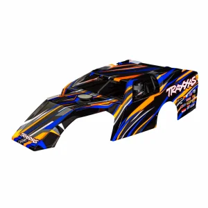 Traxxas Body, Slash Mudboss, blue (painted, decals applied) (assembled with front + rear body mounts and body support for clipless mounting)