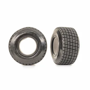 Traxxas Tyres, Hoosier (dual profile 4.3x1.7- 2.2/3.0) (2)/ foam inserts (2)