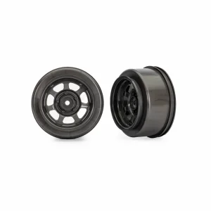 Traxxas Dirt Oval Grey Front Wheels (2)