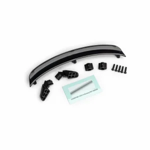 Traxxas Mirrors, side, black (left + right)/ mirror retainers (2)/ spoiler, black/ 2.5x10 BCS (5) (fits 10511 body)