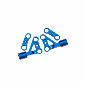 Traxxas Suspension arms, upper, front, 6061-T6 aluminium (blue-anodised) (left + right)/ 2.5x5mm BCS (with threadlock) (2)