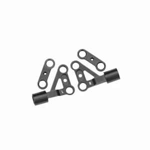 Traxxas Suspension arms, upper, front, 6061-T6 aluminium (gray-anodised) (left + right)/ 2.5x5mm BCS (with threadlock) (2)