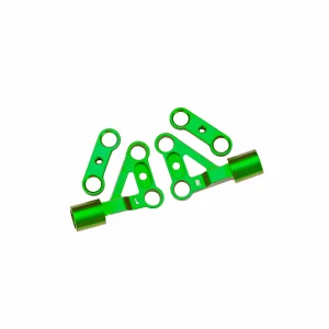 Traxxas Suspension arms, upper, front, 6061-T6 aluminium (green-anodised) (left + right)/ 2.5x5mm BCS (with threadlock) (2)