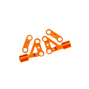 Traxxas Suspension arms, upper, front, 6061-T6 aluminium (orange-anodised) (left + right)/ 2.5x5mm BCS (with threadlock) (2)