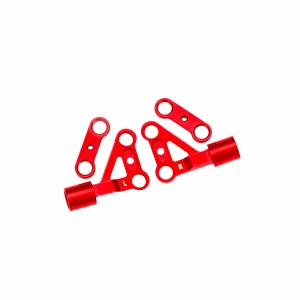 Traxxas Suspenion arms, upper, front, 6061-T6 aluminium (red-anodised) (left + right)/ 2.5x5mm BCS (with threadlock) (2)
