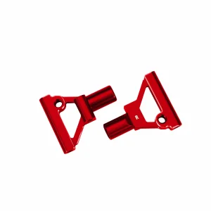 Traxxas Suspenion arms, lower, front, 6061-T6 aluminium (red-anodised) (left + right)/ 2.5x5mm BCS (with threadlock) (2)