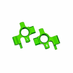 Traxxas Steering blocks, 6061-T6 aluminium (green-anodised), left + right/ 3x12mm BCS (with threadlock) (4)