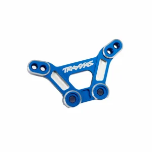 Traxxas Shock tower, front, 6061-T6 aluminium (blue-anodised)/ 3x15mm BCS (with threadlock) (2)