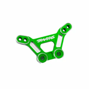 Traxxas Shock tower, front, 6061-T6 aluminium (green-anodised)/ 3x15mm BCS (with threadlock) (2)