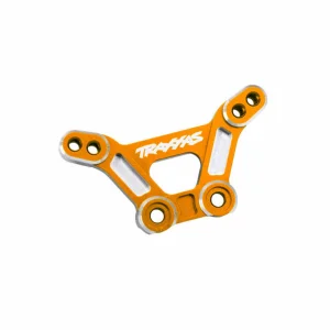 Traxxas Shock tower, front, 6061-T6 aluminium (orange-anodised)/ 3x15mm BCS (with threadlock) (2)