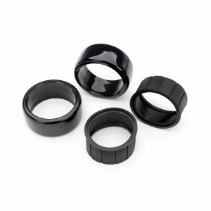 Traxxas Tyres, 1.9 Drift (1 dot, hard, rough surfaces) (rear) (2)/ rubber inserts (2)