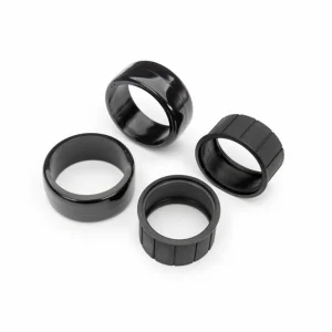 Traxxas Tyres, 1.9 Drift (2 dots, soft, smooth surfaces) (rear) (2)/ rubber inserts (2)