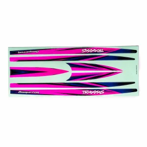 Traxxas Decal set, hull (pink) (waterproof) (for Disruptor)