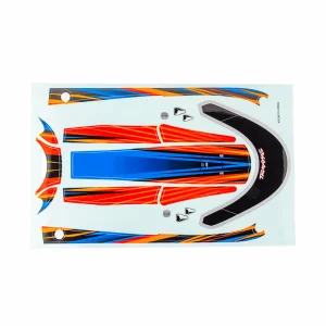 Traxxas Decal set, hatch (orange) (waterproof) (for Disruptor)