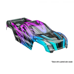 Traxxas Body, Mini MAXX, ProGraphix (graphics are printed, requires paint + final colour application), decals (includes front + rear body latches, hardware) (for clipless mounting)