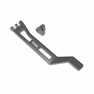Traxxas Battery hold-down, hold-down post (gray-anodised 6061-T6 aluminium), 3x15mm BCS (with threadlock) (1)
