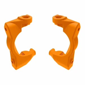 Traxxas Caster blocks (c-hubs), left + right (orange)