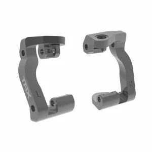 Traxxas Caster blocks (c-hubs), 6061-T6 aluminium (gray-anodised), left + right
