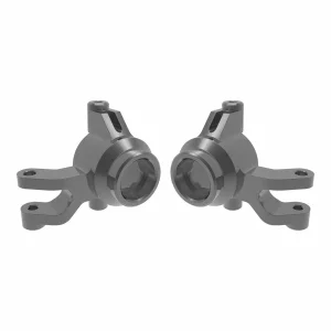 Traxxas Steering blocks, 6061-T6 aluminium (gray-anodised) (left + right), 3x12mm SS (with threadlock) (4), 3x15mm BCS (with threadlock) (2)