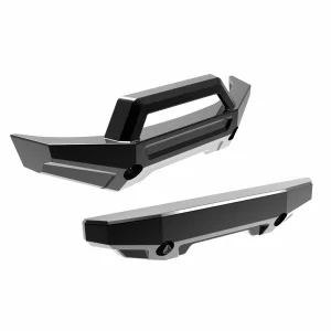 Traxxas Bumper, front (1), rear (1) (black chrome)