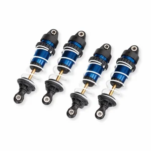 Traxxas Shocks, GTR long, blue-anodised, PTFE-coated bodies with TiN shafts (assembled with springs) (4)
