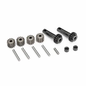Traxxas Gear set, differential (planetary) (output gears (2), spider gears (4), spider gear shafts (4), differential spacers (2), output shaft (1), 2.5x8.25mm pin (2)