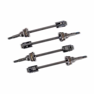 Traxxas Driveshafts, steel constant-velocity (assembled), front or rear (4), drive cups (4), screw pins (4) (for use with 10790 Mini MAXX WideMaxx suspension kit)