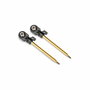 Traxxas Shock shafts, GT-MAXX, 72mm (assembled with rod ends + hollow balls) (TiN-coated) (2)