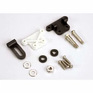 Traxxas Trim adjustment bracket (inner)/ trim adjustment bracket (outer)/trim adjustment lever/ 3x16mm shoulder screw/ 2.6x 10mm self-tapping screws (4)/ convex and concave trim lever washers/ 4x21mm double shoulder screw/ brass washers/ nuts  ** CLEARANC