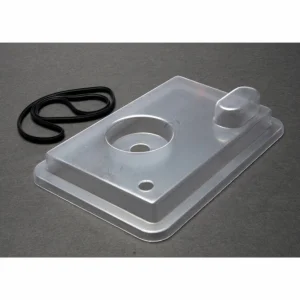 Traxxas Radio box lid (clear)/ rubber gasket (1) (for use with remote push button)