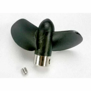 Traxxas New style plastic propeller for Villain EX. Requires change to smaller pinion gears when used on older Villains equipped with part 1534 and 1533 propellers.