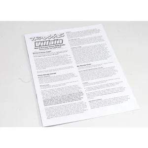 Traxxas Operating instructions Villain