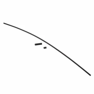 Traxxas Antenna tube black (1)/ vinyl antenna cap (1)/ wire retainer (1)